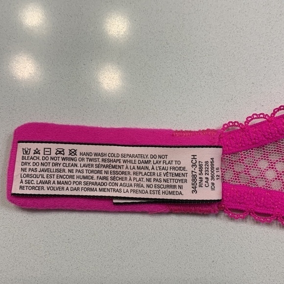 Victoria's Secret Dream Angels Push-up Bra Pink Floral 32D - Picture 15 of 15